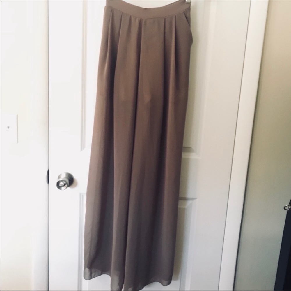 L’Atiste wide leg nude summer pant